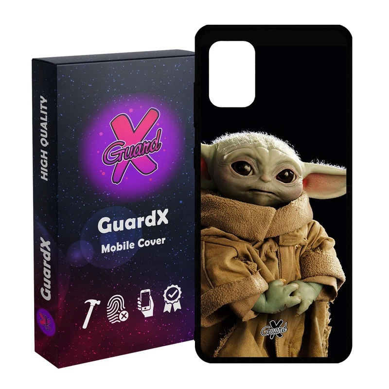 کاور گارد ایکس طرح بیبی یودا مدل Glass10469 مناسب برای گوشی موبایل سامسونگ Galaxy A31