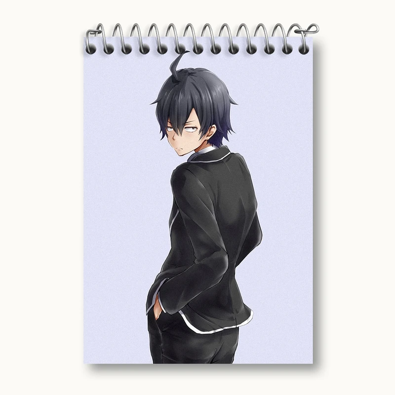 دفتر یادداشت 50 برگ خندالو مدل هاچیمان انیمه جوانی کمدی رومانتیک من کد 32520