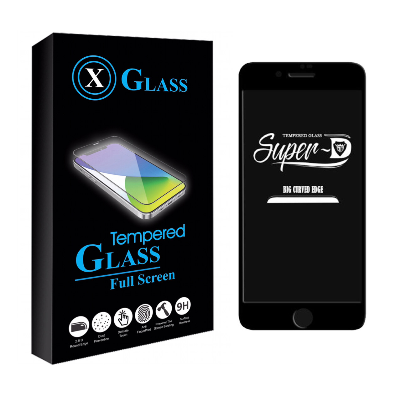 محافظ صفحه نمایش ایکس گلس مدل سوپر دی مناسب برای گوشی موبایل اپل IPHONE SE 2022