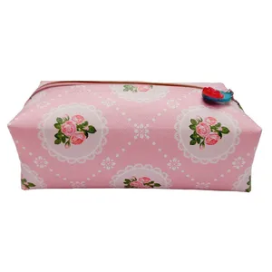 کیف لوازم آرایش زنانه مدل گل رز آویز رزینی