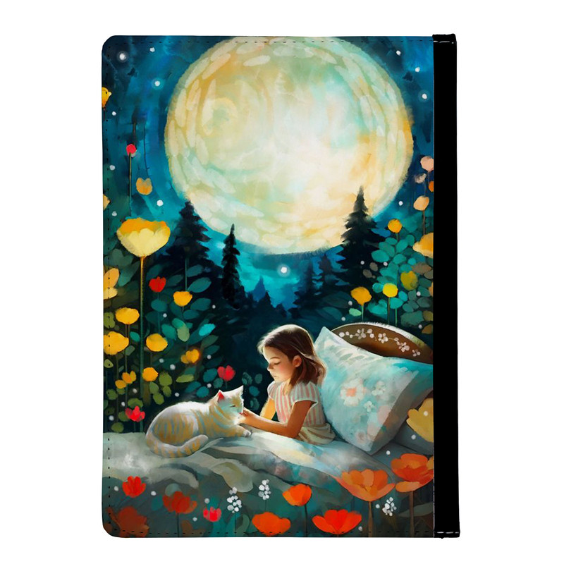 کلاسور مدل دختر و گربه و مهتاب کد nc201