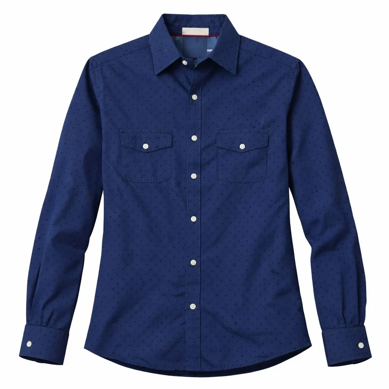 شومیز آستین بلند یقه برگردان زنانه مدل توپکی