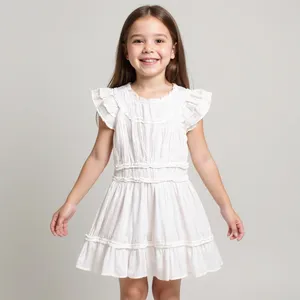 پیراهن دخترانه تیپ ال ا ای آی ال مدل  مجلسی PK-WH-01