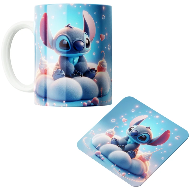 ماگ مدل استیچ کد 59 به همراه زیر لیوانی