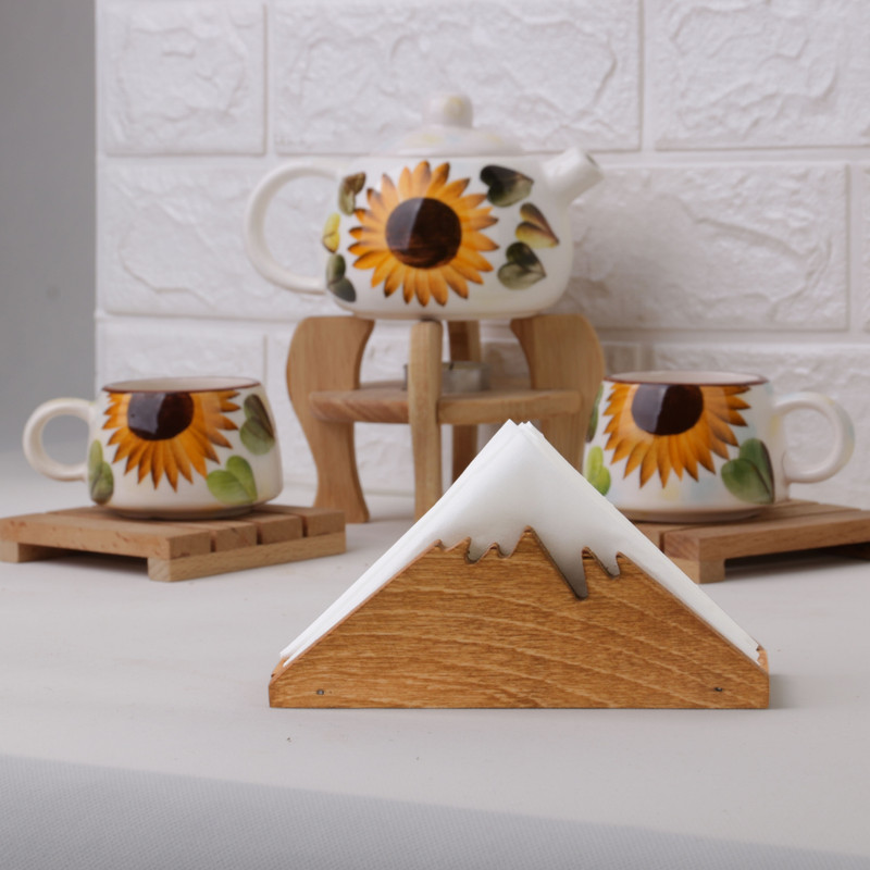 جای دستمال کاغذی مدل چوبی کوه