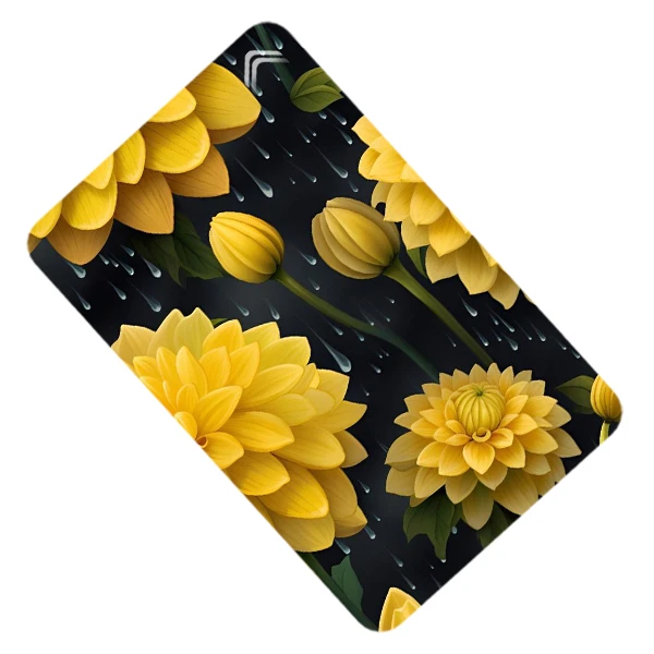 استیکر کارت طرح گلدار مدل CAC422-K-G1-149