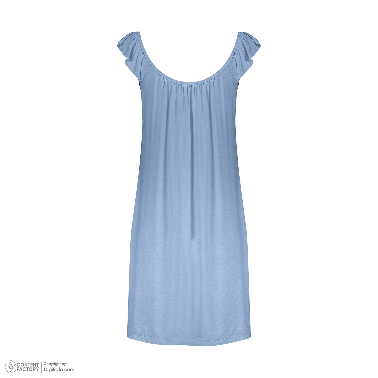 پیراهن آستین کوتاه زنانه ناربن مدل 1521912 رنگ آبی روشن -  - 4