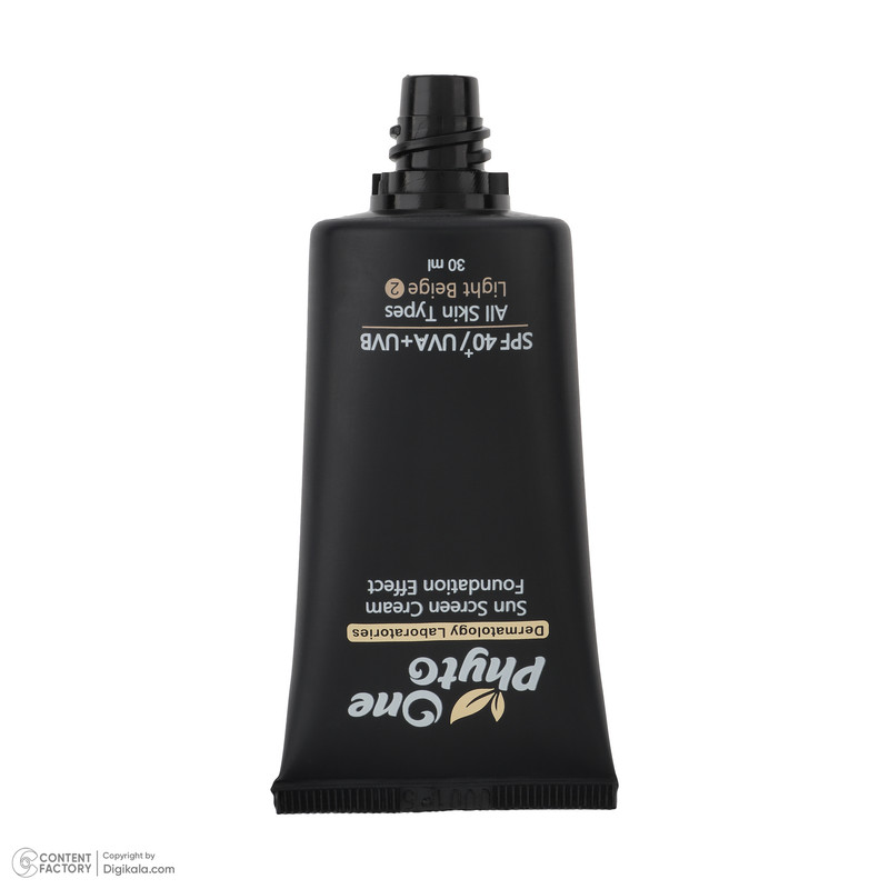 کرم ضد آفتاب رنگی فیتو وان SPF 40 مدل 981 ‌حاوی ‌محافظ UVA و UVB مناسب انواع پوست‌ حجم 30 میلی‌لیتر