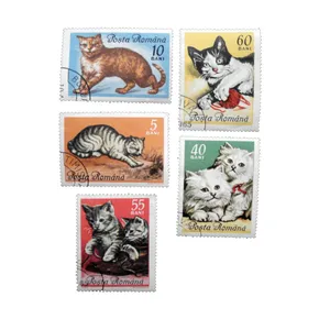تمبر یادگاری مدل گربه کد DS2188 مجموعه 5 عددی