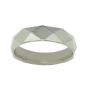 انگشتر نقره مردانه مدل تراش  کد 20030