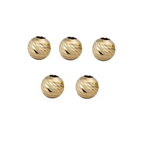 طلا گرمی 18 عیار طلای ترنم مدل گوی بسته 5 عددی