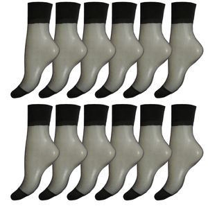 نقد و بررسی جوراب زنانه مونیل مدل ساده شیشه‌ای رنگ مشکی بسته 12 عددی توسط خریداران