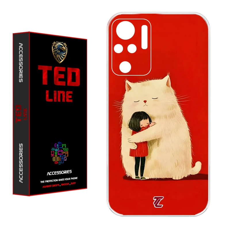 کاور تدلاین طرح گربه کد 1170 مناسب برای گوشی موبایل شیائومی Redmi Note 10 4G / Note 10S / Poco M5S
