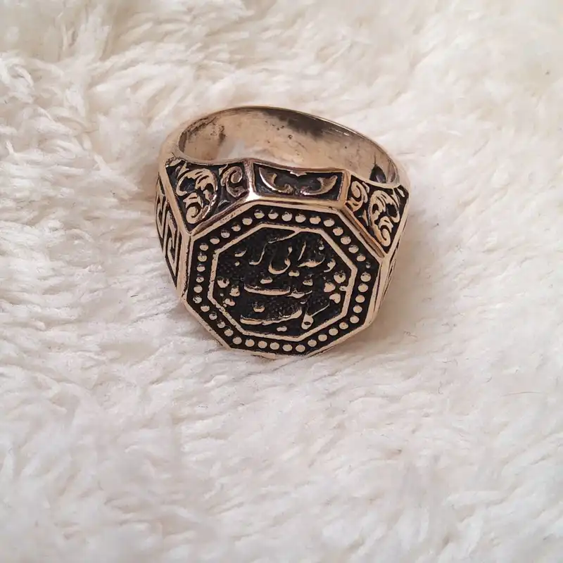 انگشتر مردانه مدل GL185 طرح و خدایی که به شدت کافیست