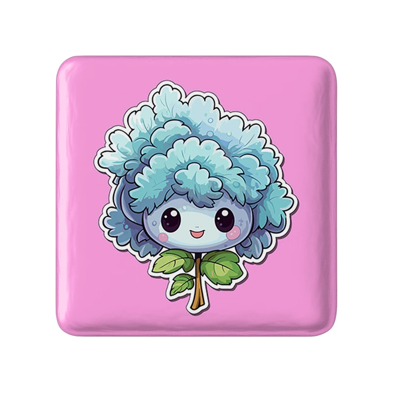 مگنت خندالو طرح گل و گیاه مدل مربعی کد 36638