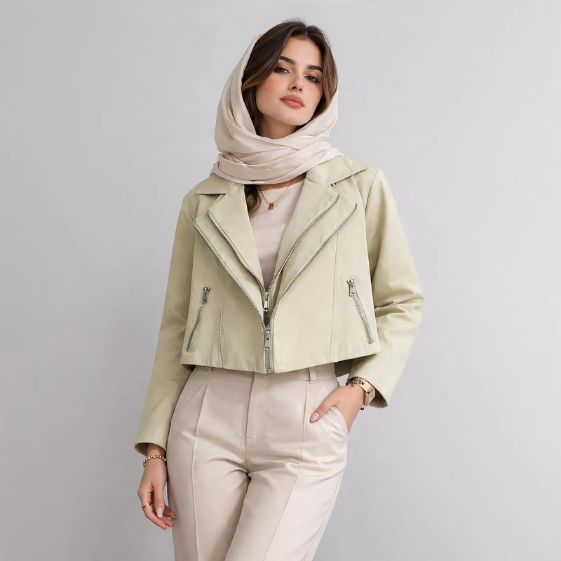 کراپ کت زنانه السانا مدل رازیان کد 2418