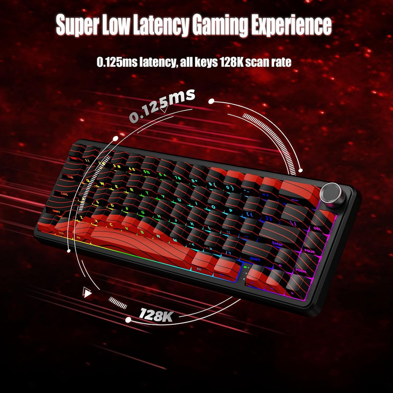 کیبورد بی سیم گیمینگ اتک شارک مدل X65 Pro HE 8K