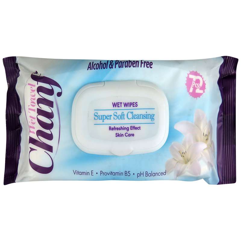 دستمال مرطوب چانف مدل SUPER SOFT-G بسته 72 عددی