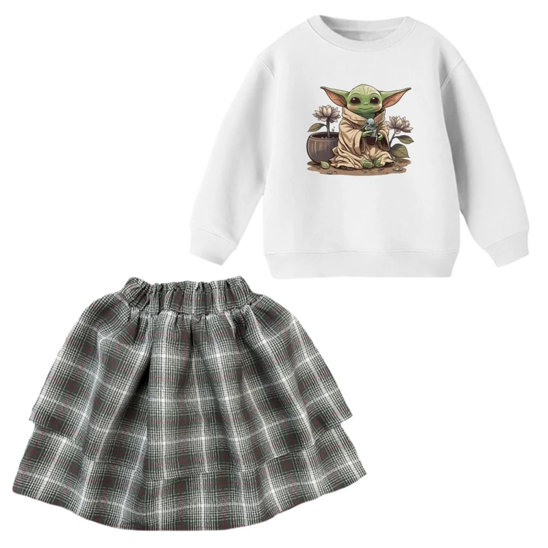 ست بلوز و دامن دخترانه مدل بیبی یودا کد 13