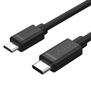 کابل تبدیل USB_C به Micro B یونیتک مدل Y-C473BK طول 1 متر