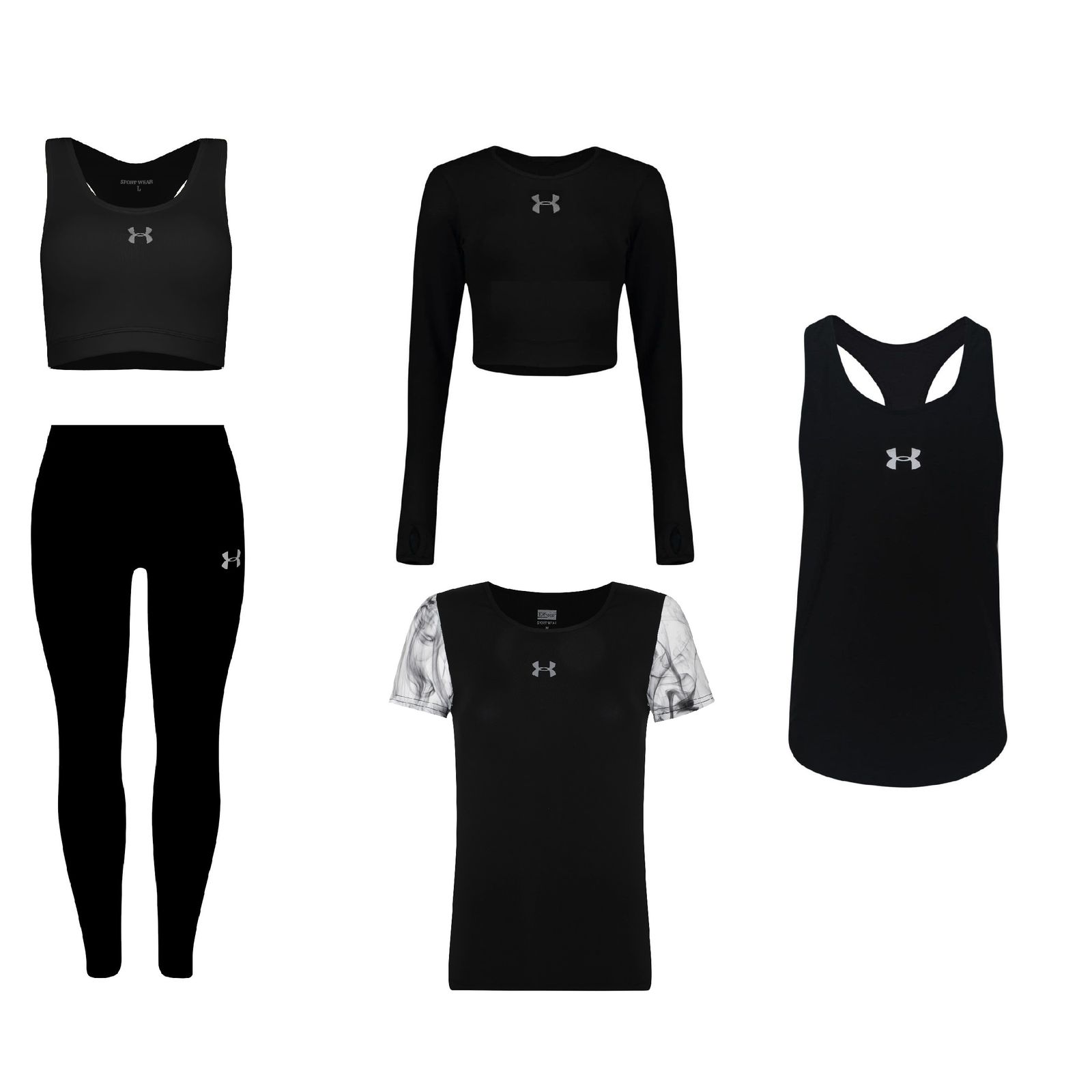 ست 5 تکه لباس ورزشی زنانه مدل 4101-1801-63-65-7101 -  - 1