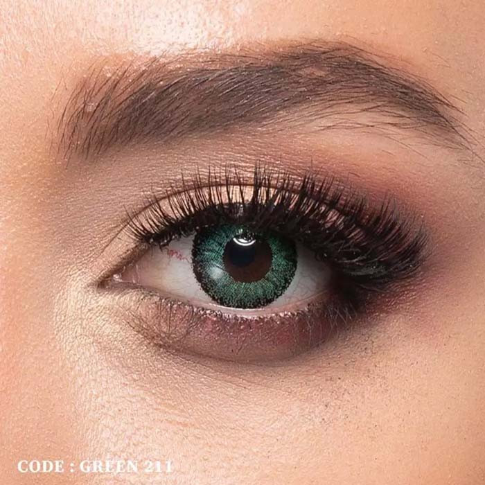 لنز چشم رینبو مدل 211 رنگ سبز دور دار