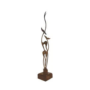 مجسمه چوبی طرح غزال P07