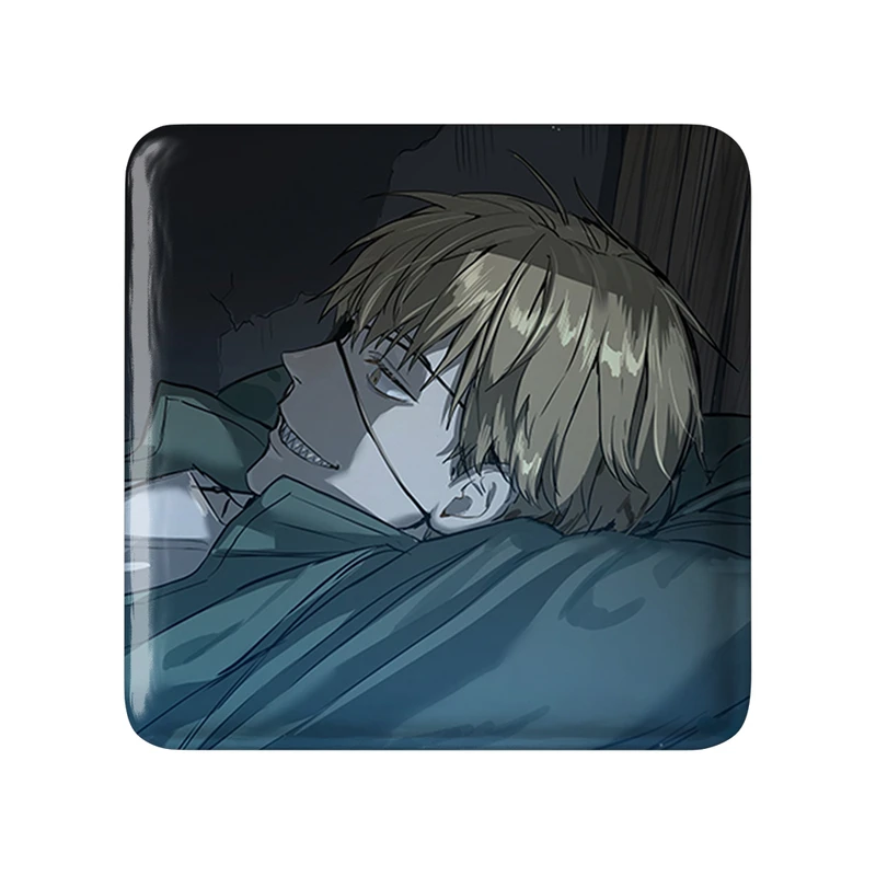 مگنت خندالو طرح دنجی انیمه مرد اره ای Chainsaw Man  مدل مربعی کد 22350