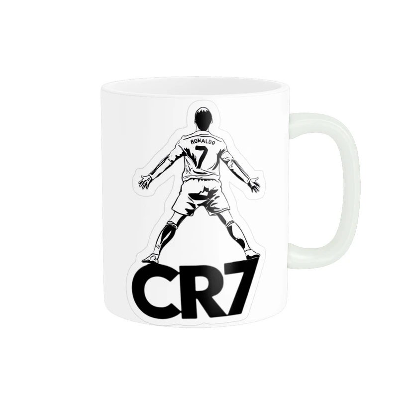 ماگ پاد آفرین مدل فوتبال کریستیانو رونالدو 7 فانتزی رئال مادرید پینترستی کد 656