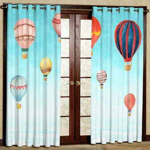 پرده مدل بالن هازان پانچی کد 4843 سایز 140x200 سانتی متر