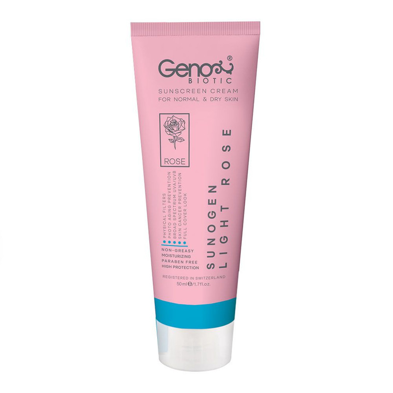 کرم ضد آفتاب ژنوبایوتیک مدل rose 395 حجم 50 میلی لیتر کرم ضد آفتاب ژنوبایوتیک مدل rose 395 حجم 50 میلی لیتر