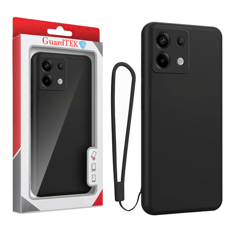 کاور گاردتک مدل Silicone Strap مناسب برای گوشی موبایل شیائومی Redmi Note 14s به همراه بند آویز