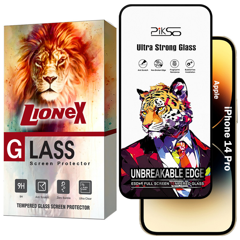 محافظ صفحه نمایش لایونکس مدل PICSOL مناسب برای گوشی موبایل اپل iPhone 14 Pro