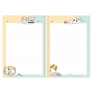 کاغذ کلاسور کاما طرح گربه بسته 200 عددی