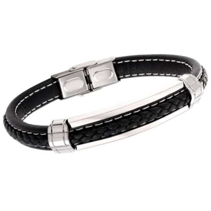 دستبند مردانه گالری گوهرسنگ مدل چرم ;n PH1419 دستبند مردانه گالری گوهرسنگ مدل چرم ;n PH1419