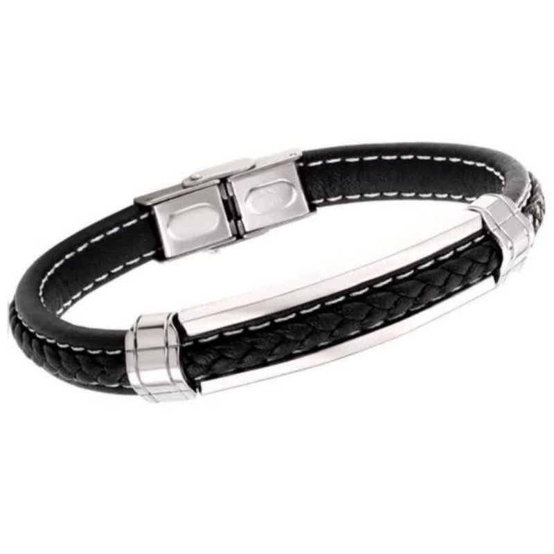 دستبند مردانه گالری گوهرسنگ مدل چرم ;n PH1419 دستبند مردانه گالری گوهرسنگ مدل چرم ;n PH1419