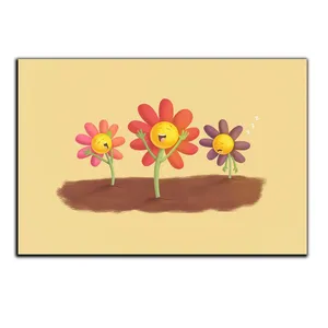 تابلو شاسی بکلیت طرح کودکانه گل های خندان مدل SH-S5303