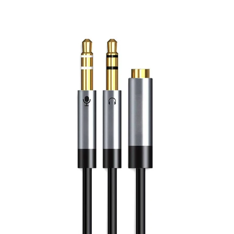 تبدیل 1 به 2 صدا جک 3.5 میلی متری مدل SWR طول 0.25 متر