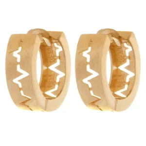 گوشواره طلا 18 عیار زنانه طلای مستجابی مدل جلوا ضربان کد 09