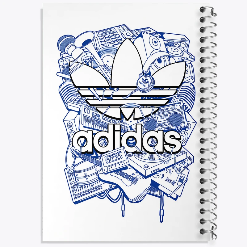 دفتر شطرنجی 50 برگ خندالو مدل آدیداس (Adidas) کد 36959