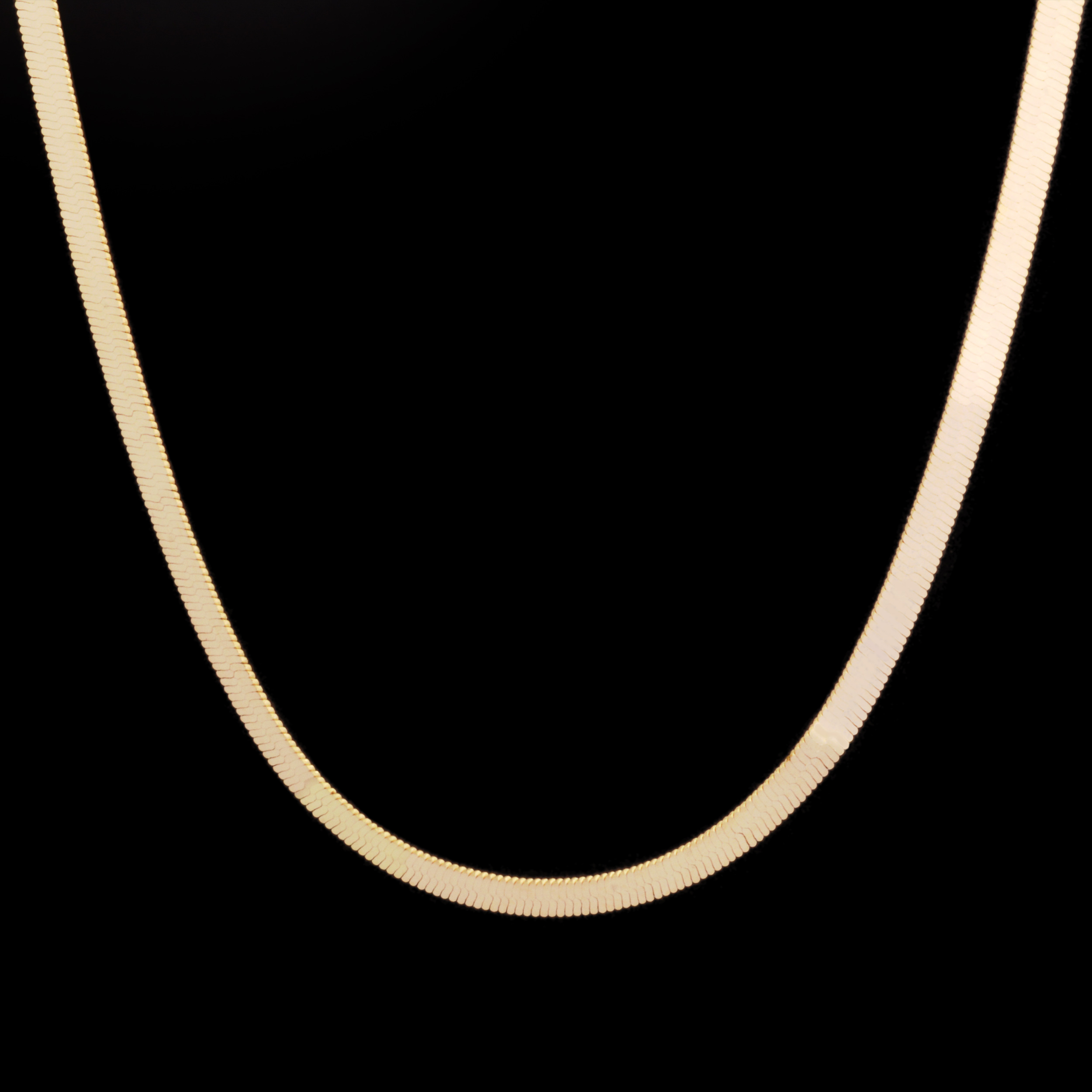 زنجیر طلا 18 عیار زنانه طلای مستجابی مدل هرینگبون کد N45