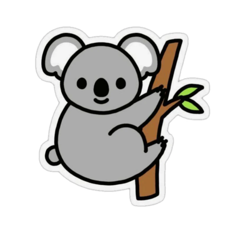 استیکر پارچه و لباس پاد آفرین مدل کوالا بامزه جذاب کد 1237