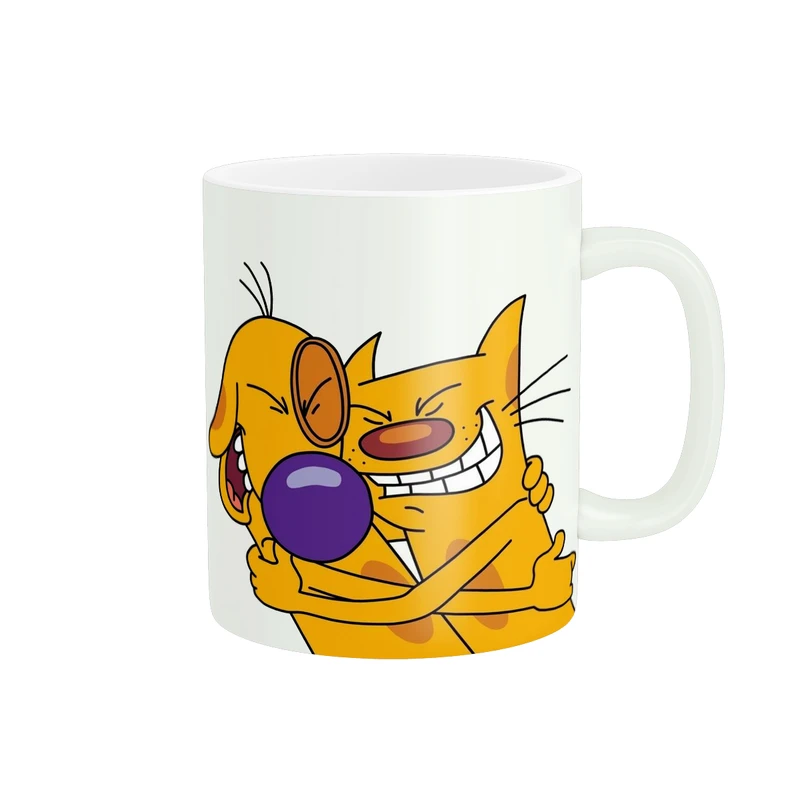 ماگ طرح شخصیت کارتونی انیمیشن گربه سگ کد 449