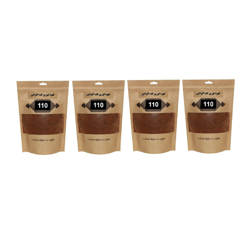 قهوه فوری گلد اکوادور 110 - 25 گرم بسته 4 عددی