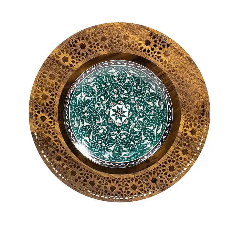 بشقاب میناکاری مدل M19-1