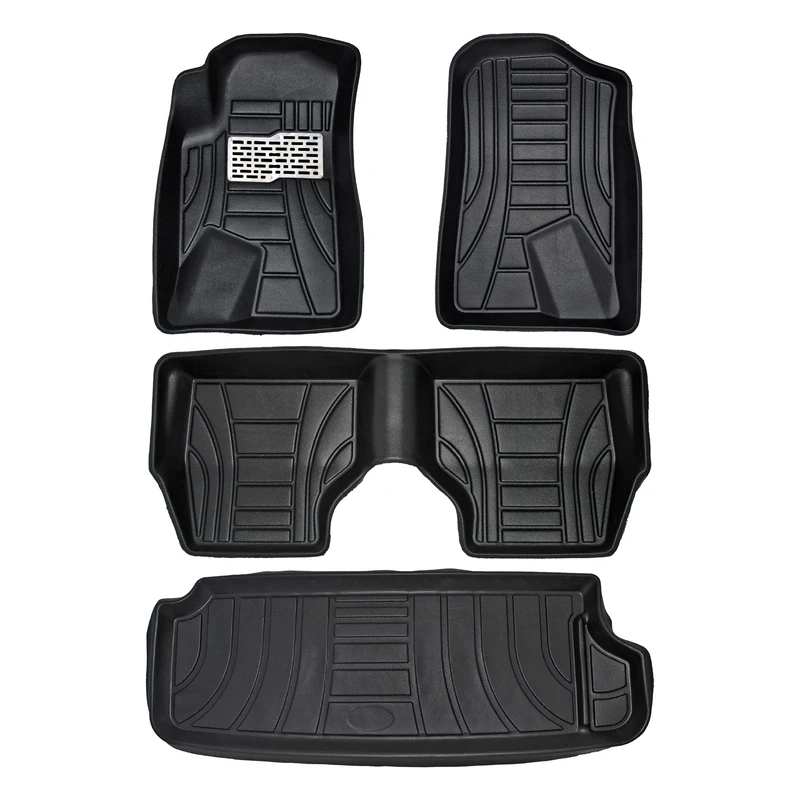 کفپوش سه بعدی خودرو پانیذ مدل پشت نمدی MHLB N مناسب برای پژو پارس دوگانه سوز به همراه کفپوش صندوق