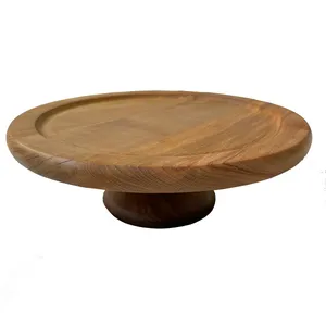 کیک خوری مدل چوبی پایه دار 86069 