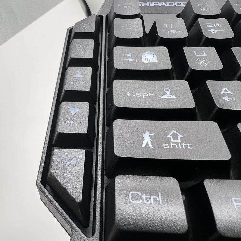 عکس شماره 10 : کیبورد گیمینگ شیپادو مدل rgbf6، سوییچ ممبران، tenkeyless، نورپردازی led rgb