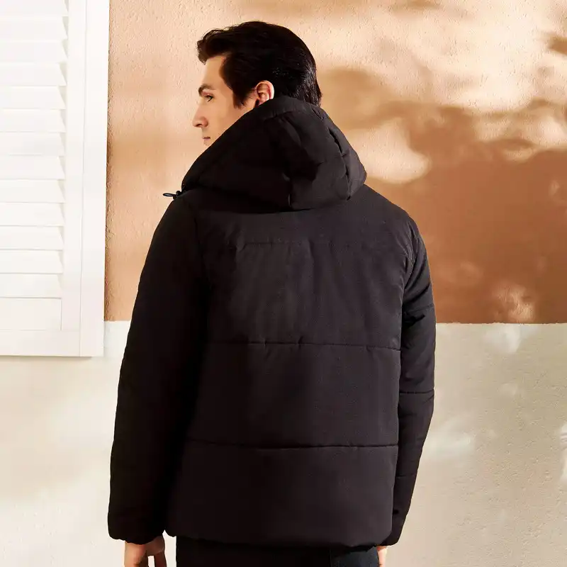 کاپشن مردانه مکس مدل Quilted Hooded Badge