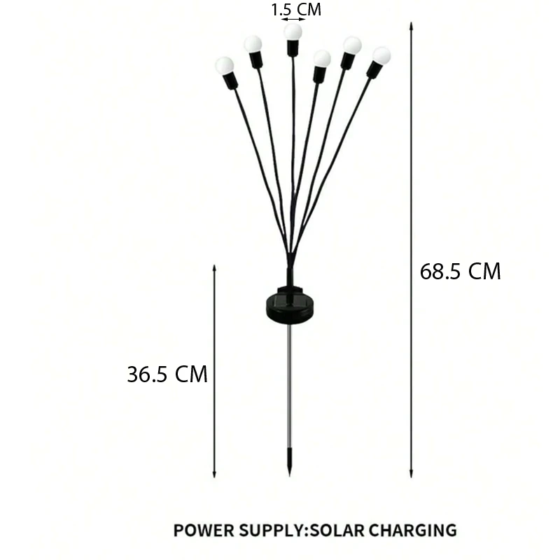 عکس شماره 3 : چراغ پارکی خورشیدی مدل شب تاب sp مجموعه 2 عددی